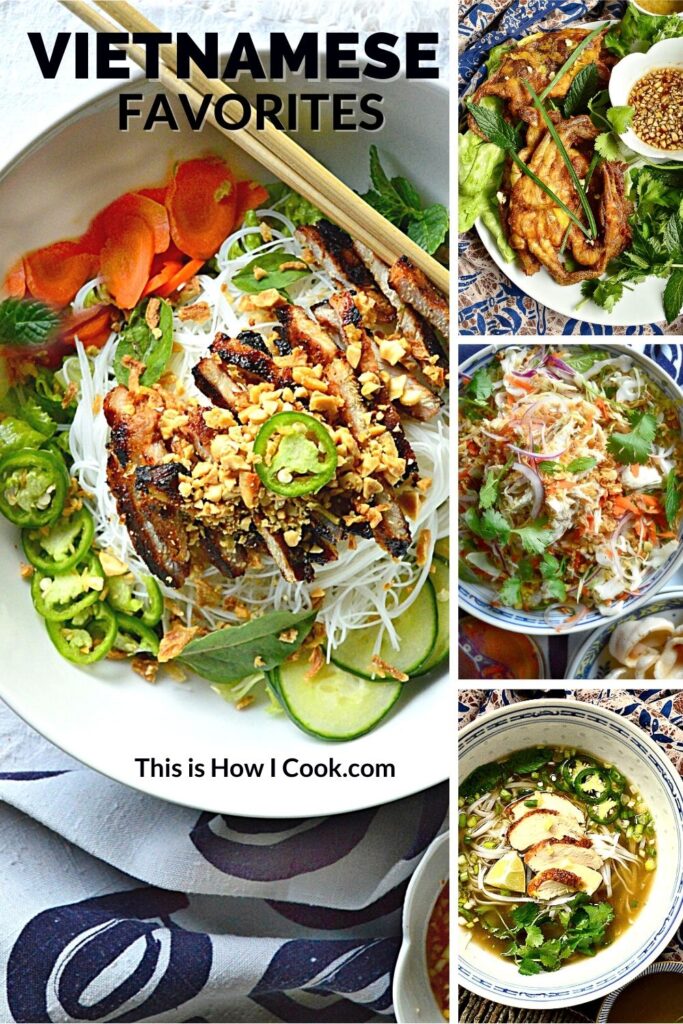 Vietnamese Recipes pin poster