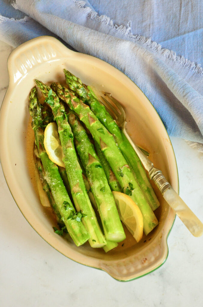 sauce recipes for asparagus with roasted butter sauce asparagus in baing dish