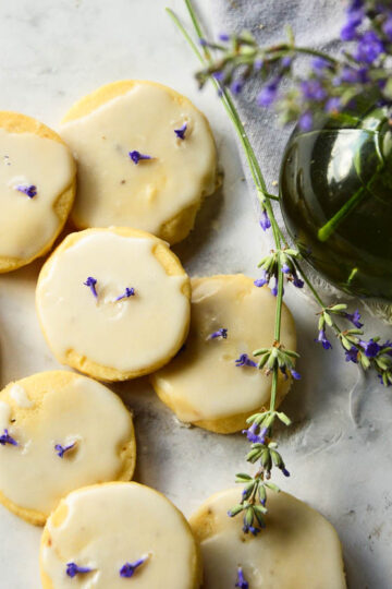 lavender shortbread cookies
