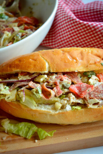 chopped Italian sub