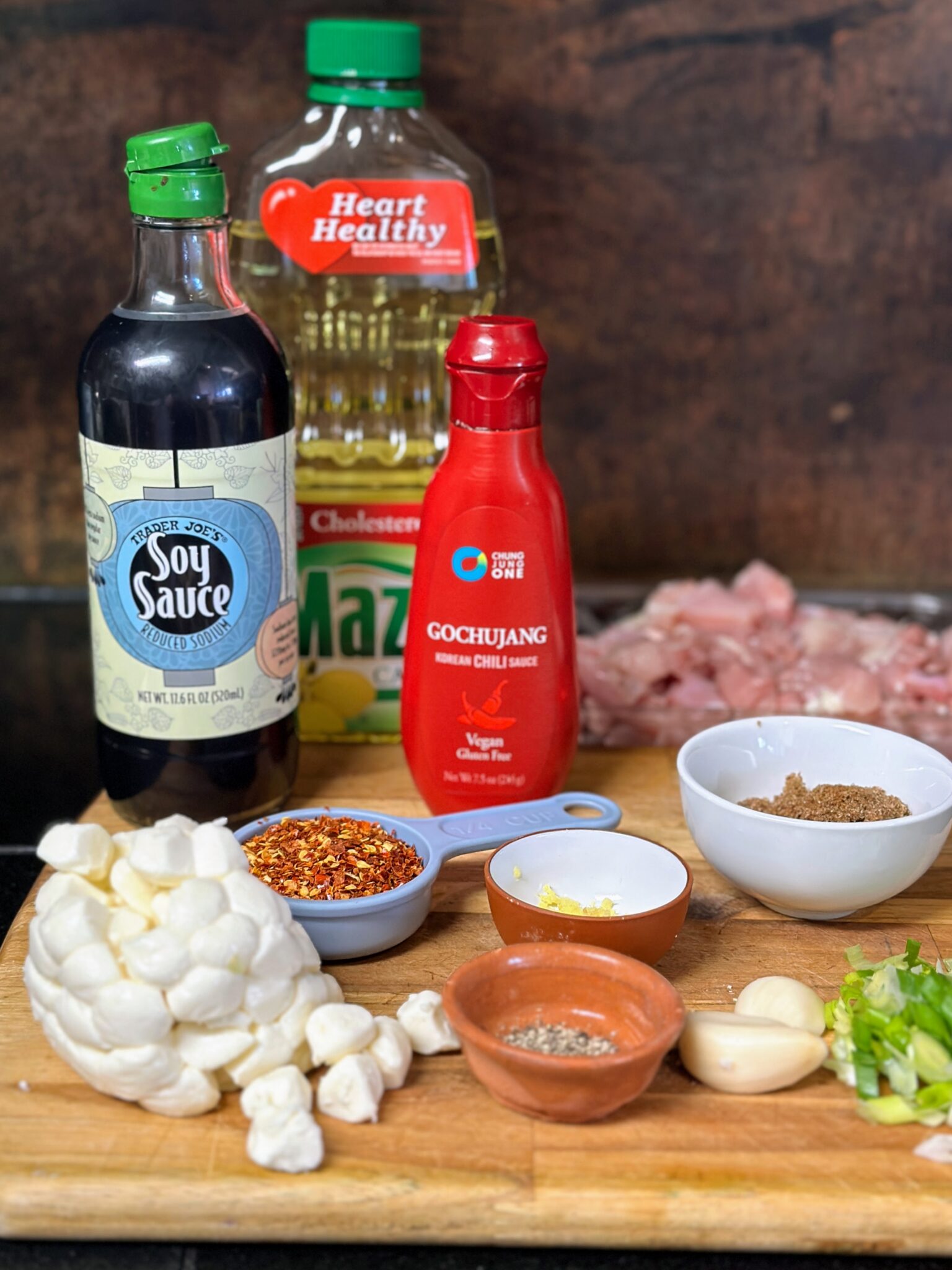 ingredients for fire chicken recipe