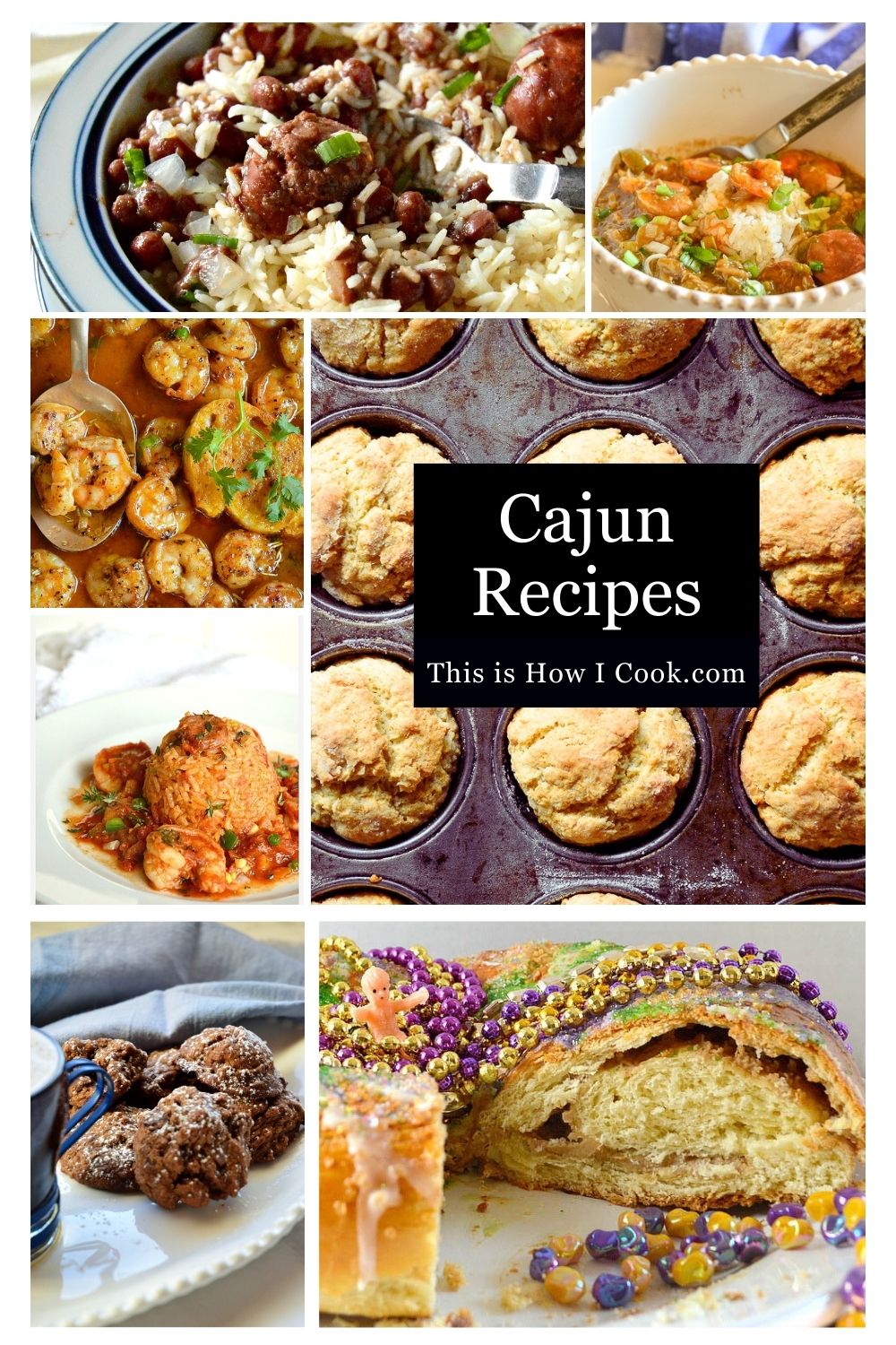 cajun recipes collage