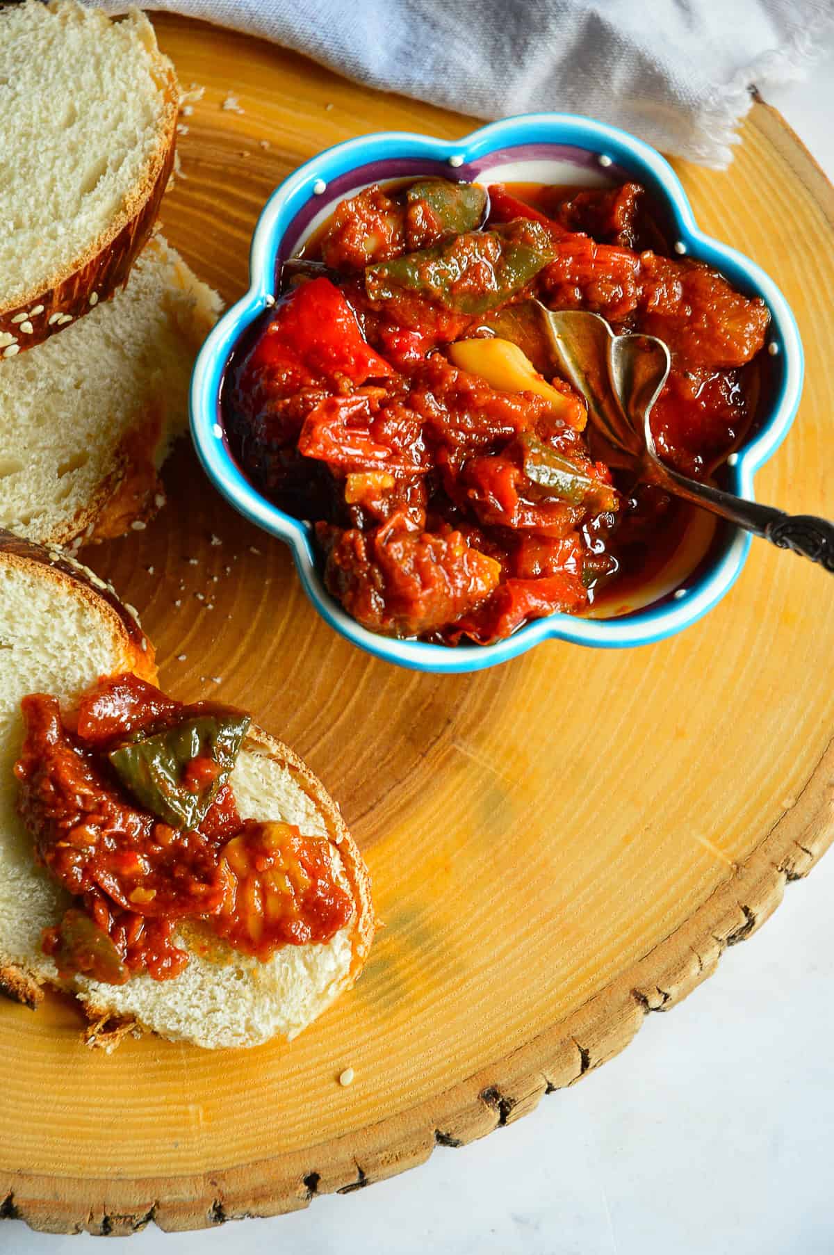 tomato matbucha recipe with challah