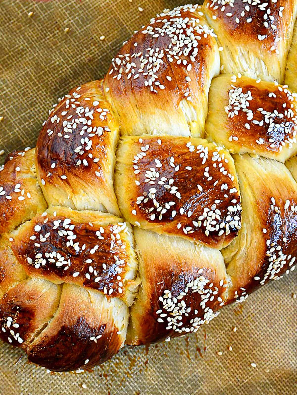 challah on baking sheet top Jewish dish